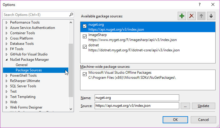 Package Sources